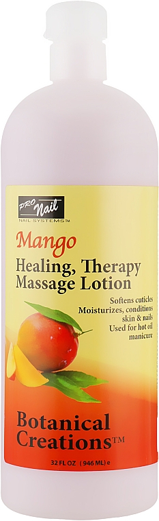 Смягчающий увлажняющий лосьон для кутикул и кожи рук "Манго" - Pro Nail Botanical Creations Mango Healing Therapy Massage Lotion