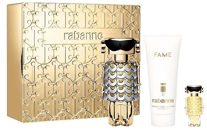 Paco Rabanne Fame - Набір (edp/80ml + b/lot/100ml + edp/mini/4ml) — фото N1