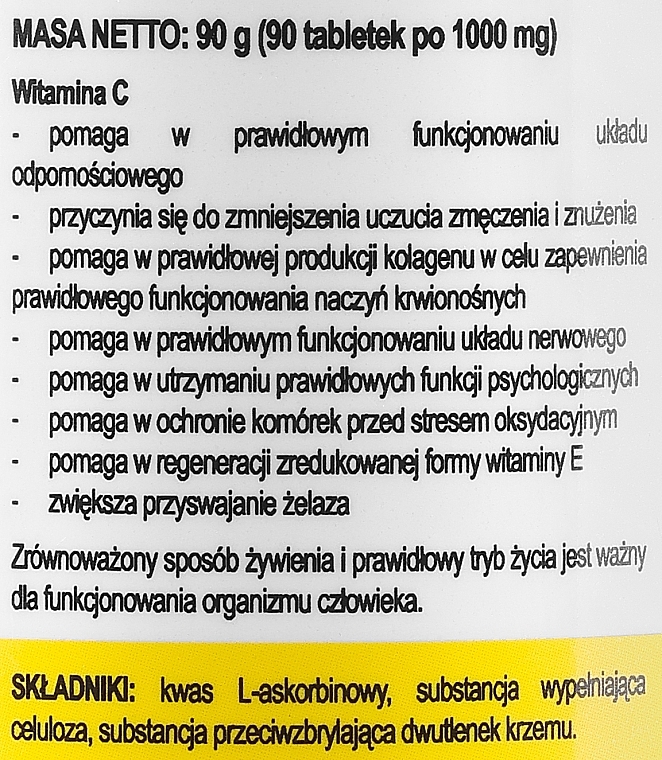 Харчова добавка "Вітамін C", 750 мг - Vita-Lab Vitamin C 750 mg — фото N3