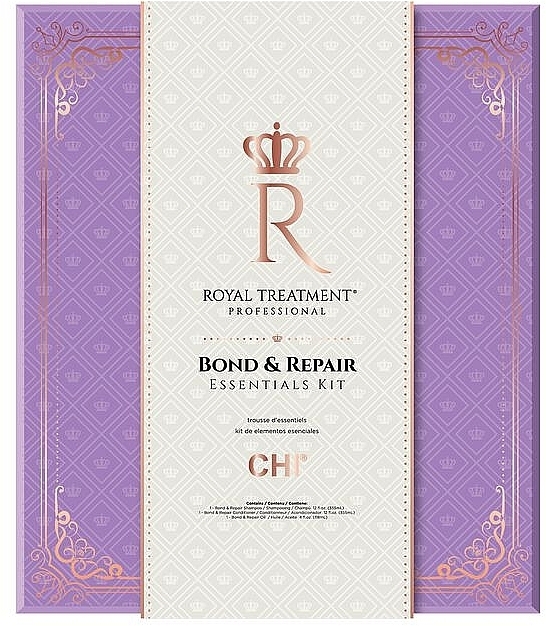 Набор - Chi Royal Treatment Bond & Repair Essentials Kit (shm/355ml + cond/355ml + oil/118ml) — фото N1