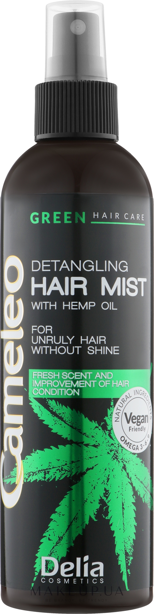 Спрей для волос с маслом конопли - Delia Cosmetics Cameleo Green — фото 200ml
