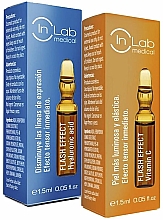 Духи, Парфюмерия, косметика Набор - In lab Medical Flash Effect Hyaluronic Acid + Vitamin C (ampoule/2 x 1.5ml)