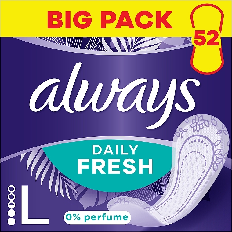 Щоденні прокладки без запаху, 52 шт - Always Daily Fresh Long — фото N1