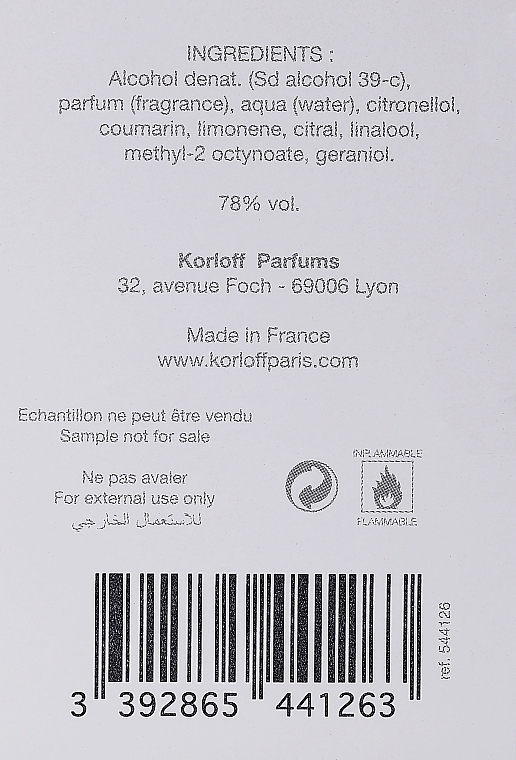 Korloff Paris Korloff In White - Туалетна вода (пробник) — фото N3