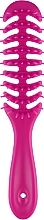 Парфумерія, косметика Щітка-риб'яча кістка, рожева - Janeke Brush With Soft Moulded Tips