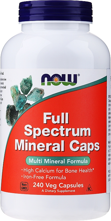 Капсулы "Полный спектр минералов" - Now Foods Full Spectrum Minerals Iron-Free  — фото N3