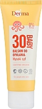 Детский сонцезащитный бальзам с высокой степенью защиты - Derma Eco Baby Sun Screen High SPF30 — фото N1