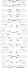 Гелевые типсы для быстрого наращивания "Medium Coffin", прозрачные - Canni Clear Fast Gel Tips — фото N2