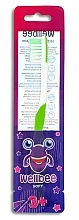 Дитяча зубна щітка, м'яка, від 3 років, біла з рожевим - Wellbee Toothbrush For Kids — фото N2