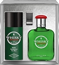 Evaflor Whisky Origin - Набор (edt/100ml + deo/150ml + money/clip) — фото N1