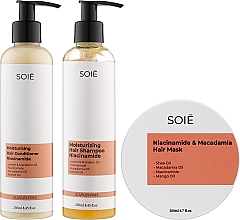 Парфумерія, косметика Набір - Soie Niacinamide M (sh/250ml + cond/250ml + mask/200ml)