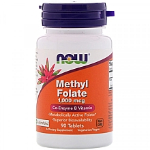 Метилфолат, 1.000 мкг - Now Foods Methyl Folate — фото N1