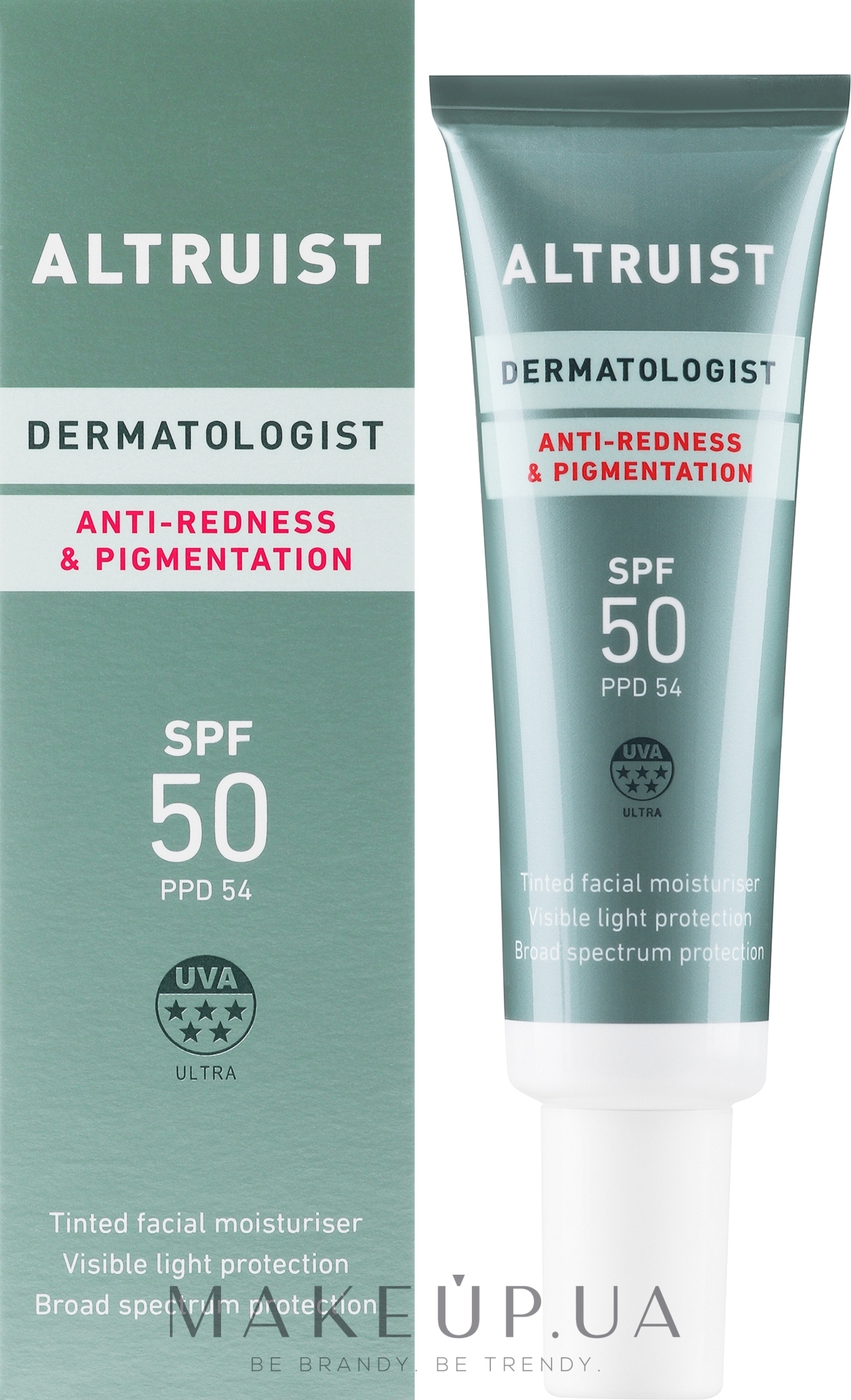 Крем против покраснений и пигментации с защитой от солнца - Altruist Dermatologist Anti Redness And Pigmentation Spf50 — фото 30ml