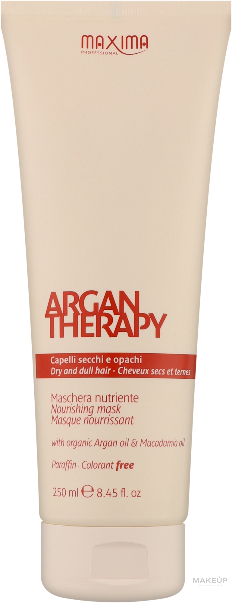 Маска для глибокого живлення волосся - Maxima Argan Therapy Nourishing Mask — фото 250ml