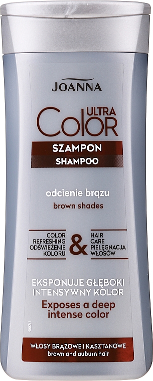 Шампунь для каштанового і коричневого волосся - Joanna Ultra Color System Shampoo