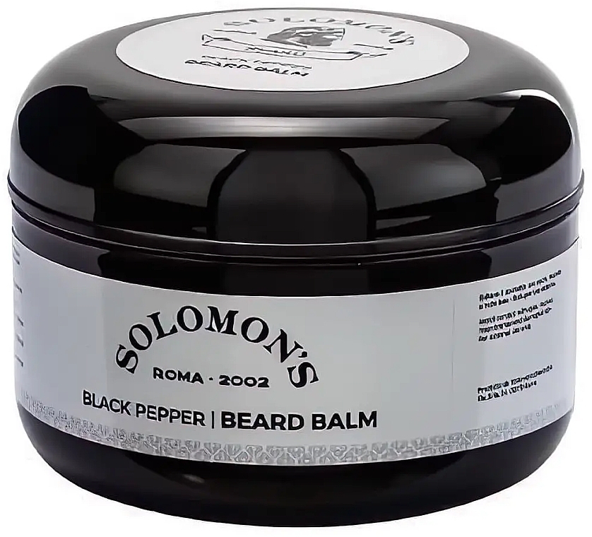 Бальзам для бороди "Чорний перець" - Solomon's Beard Balm Black Pepper — фото N1