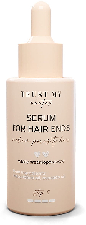 Сироватка для волосся середньої пористості - Trust My Sister Medium Porosity Hair Serum For Hair Ends — фото N1