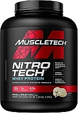 Парфумерія, косметика Сироватковий протеїн зі смаком ванільного крему - MuscleTech Nitro-Tech Whey Protein Vanilla