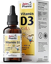 Добавка харчова для дітей «Вітамін D3», у краплях  - ZeinPharma Vitamin D3 Kids Drops 400IU — фото N1