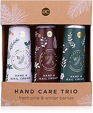 Духи, Парфюмерия, косметика Набор - Accentra Winter Spa Fresh Pine & Winter Berries Hand Care Trio (h/cr/3x60ml)