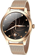 Смарт-часы для женщин, золото, стальные - Garett Smartwatch Women Naomi Pro — фото N2