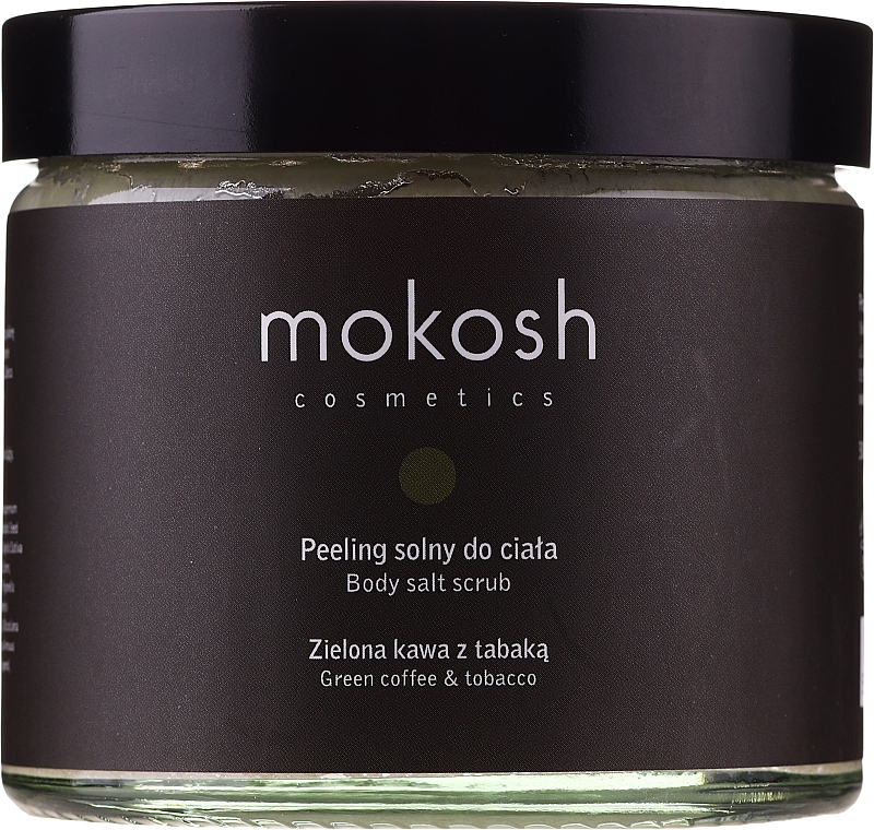 Солевой скраб для тела "Зеленый кофе и табак" - Mokosh Cosmetics Salt Body Scrub Green Coffee With Snuff  — фото N2