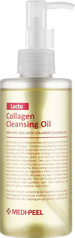 Гидрофильное масло с пробиотиками и коллагеном - Medi Peel Red Lacto Collagen Cleansing Oil — фото N1