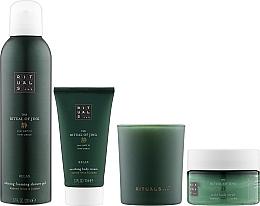 Набір - Rituals The Ritual Of Jing Medium Relax Gift Set (sh/foam/200ml + b/scrub/125ml + b/cr/70ml + candle/1pc) — фото N2