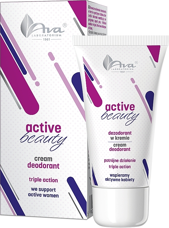 Крем-дезодорант для тіла - Ava Laboratorium Active Beauty Cream Deodorant — фото N1