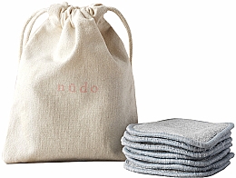 Набор - Nudo Nature Made Starter Kit (cotton buds/200pcs + h/brush/1pc + n/brush/1pc + toothbrush/1pc + sh/sponge/1pc + f/sponge/1pc + bag/1pc + pads/7pcs) — фото N5