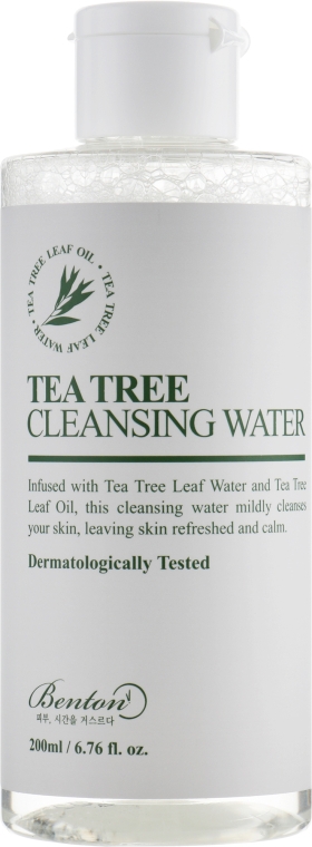 Очищувальна вода з екстрактом чайного дерева - Benton Tea Tree Cleansing Water — фото N2