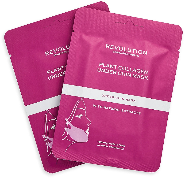 Маска с растительным коллагеном для подбородка - Revolution Skincare Plant Collagen Under Chin Masks — фото N1