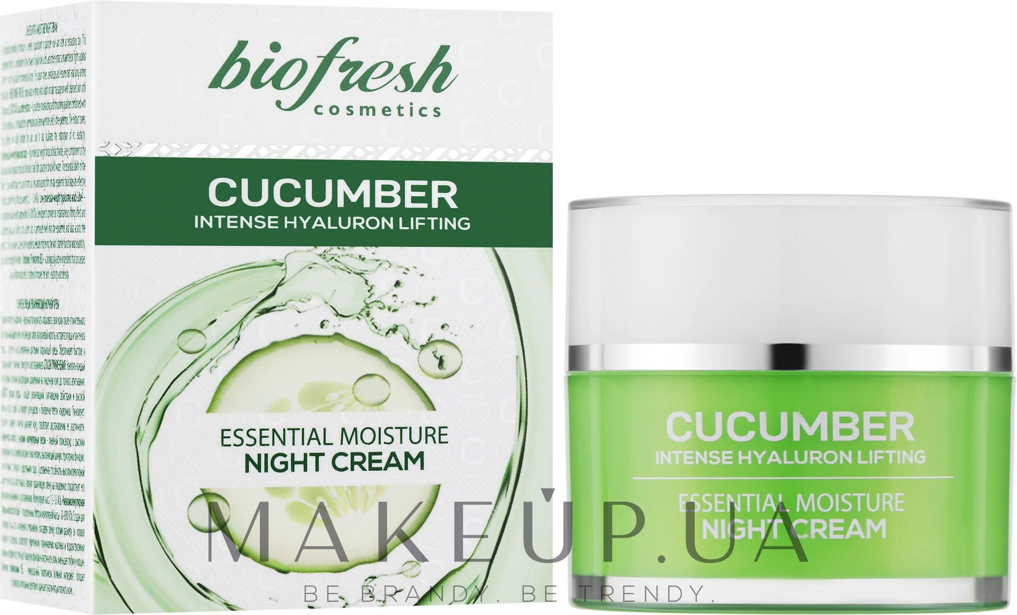 Нічний крем «Гілаурон + екстракт огірка» - BioFresh Cucumber Essential Moisture Night Cream — фото 50ml