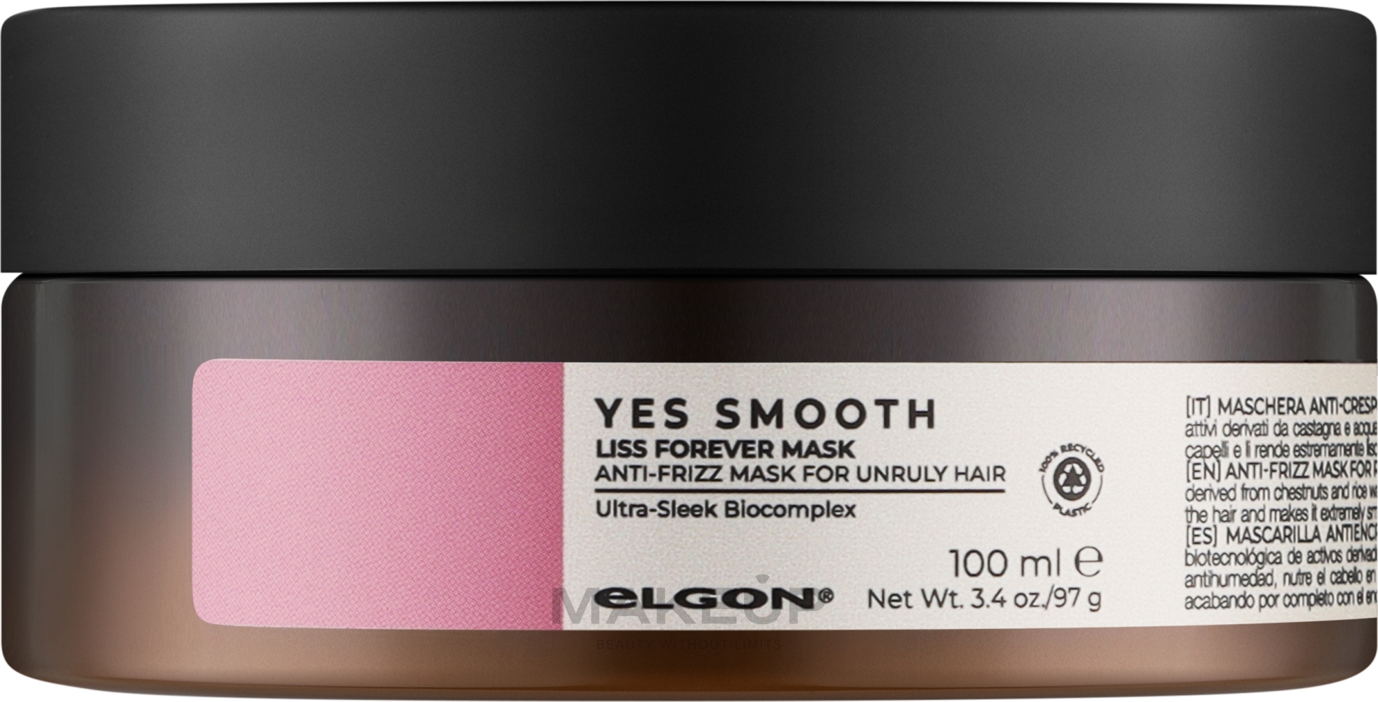 Маска для надання гладкості волосся - Elgon Yes Smooth Liss Forever Mask — фото 100ml