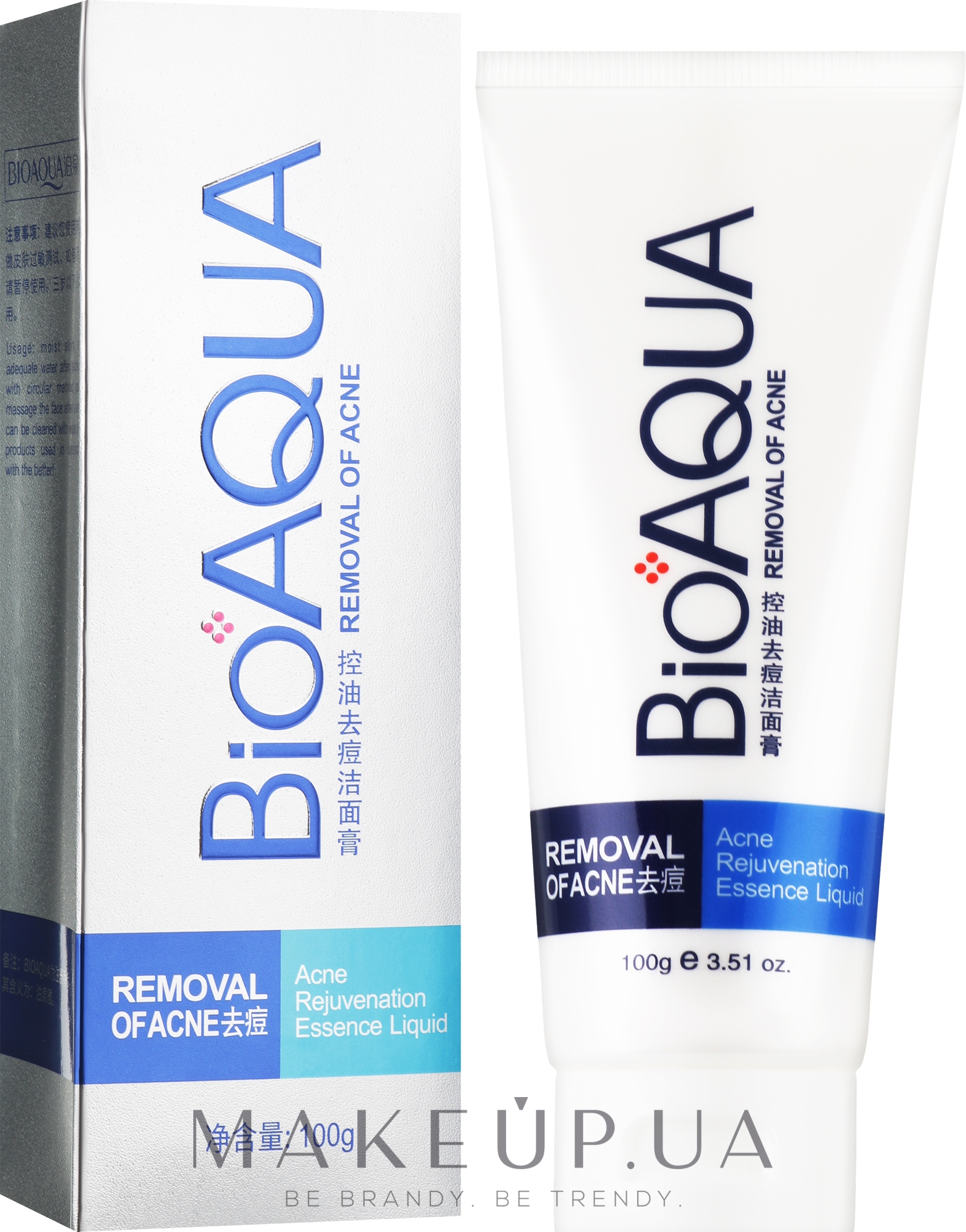 Пенка для очищения проблемной кожи лица и борьбы с воспалениями - Bioaqua Pure Skin Anti Acne-light Print & Cleanser — фото 100ml