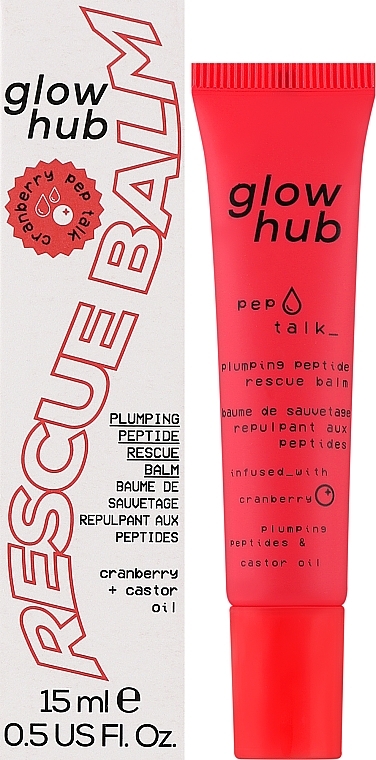 Поживний бальзам для губ з журавлиною - Glow Hub Core Essentials Pep Talk Cranberry Lip Balm — фото N2