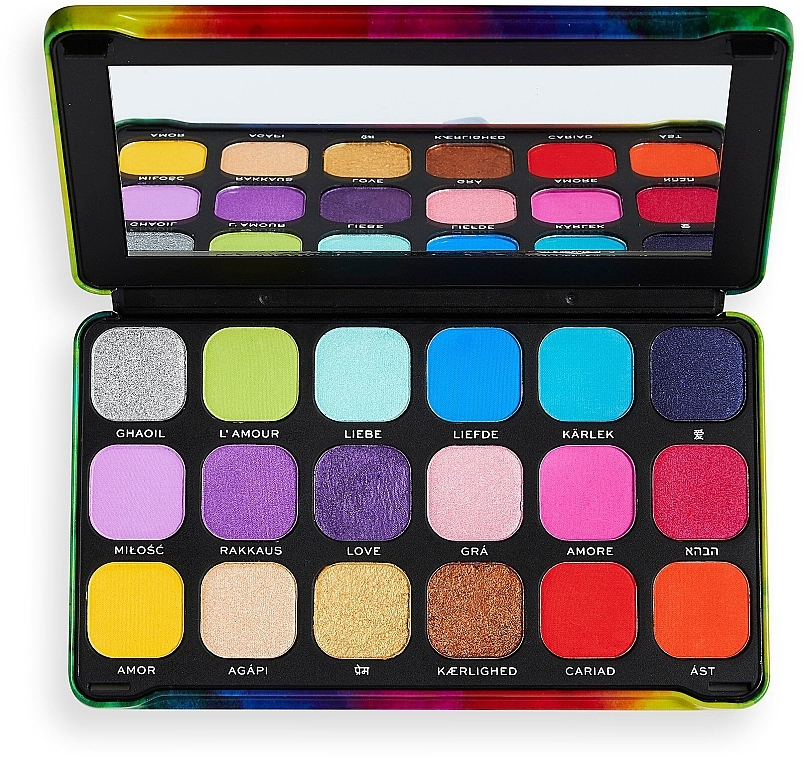 Палетка теней для век - Makeup Revolution Forever Flawless Pride We Are Love Eyeshadow Palette — фото N3