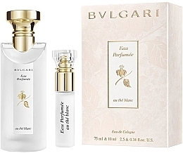 Духи, Парфюмерия, косметика Bvlgari Eau Parfumee au The Blanc - Набор (edc/75ml + mini/10ml)