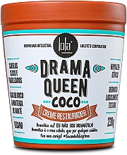 Парфумерія, косметика Відновлювальний живильний крем для волосся з кокосом - Lola Cosmetics Drama Queen Coconut Restoring Cream