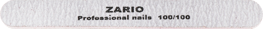 Пилка для нігтів, пряма, 100/100 - Zario Professional — фото N1