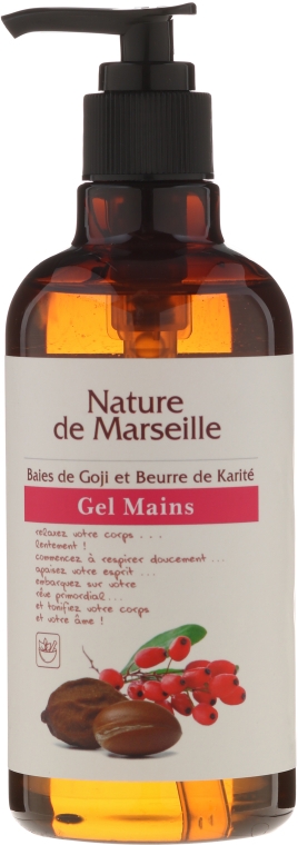 Гель для мытья рук с ароматом ягод годжи и масла ши - Nature de Marseille Goji&Shea Butter Gel — фото N1
