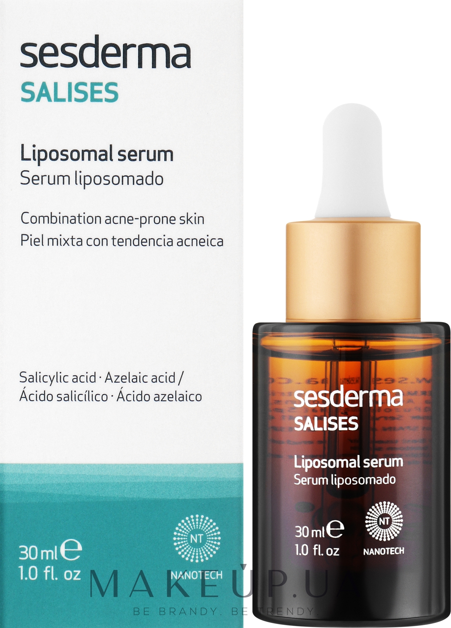 SesDerma Laboratories Salises Liposomal Serum - Сыворотка для  комбинированной кожи лица, склонной к акне: купить по лучшей цене в Украине  | Makeup.ua