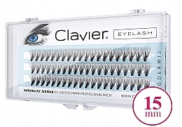 Накладні вії, 15 мм - Clavier Eyelash — фото N1