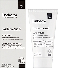 Крем для чувствительной кожи с признаками покраснения и шелушения - Ivatherm Ivadermaseb Cream For Sensitive Skin — фото N2