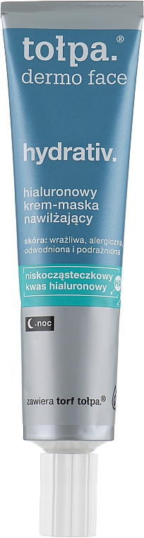 Нічна зволожувальна крем-маска для обличчя - Tolpa Dermo Face Hydrativ Face Mask — фото N1