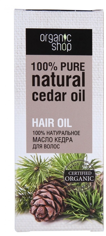 Натуральное масло кедра для волос - Organic Shop Hair Oil Cedar