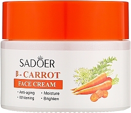 Духи, Парфюмерия, косметика Крем для лица с экстрактом моркови - Sadoer B-Carrot Face Cream