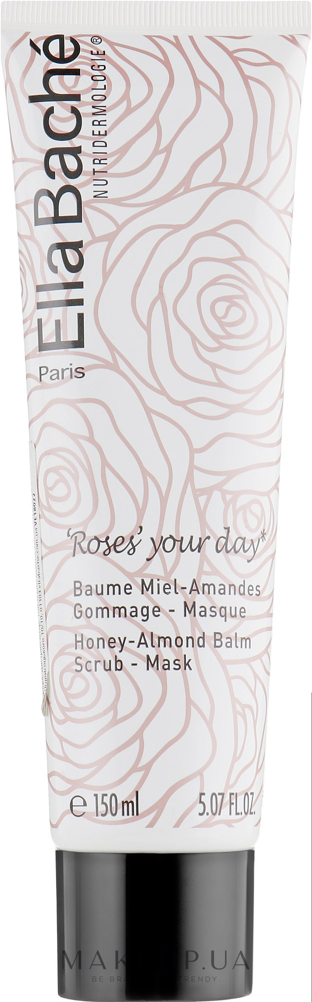 Медово-миндальный отшелушивающий бальзам - Ella Bache Roses' Your Day Honey-Almond Balm Scrub-Mask — фото 150ml