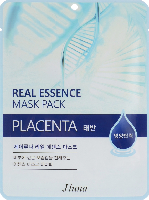 Маска для обличчя з плацентою - Juno Real Essence Placenta Mask
