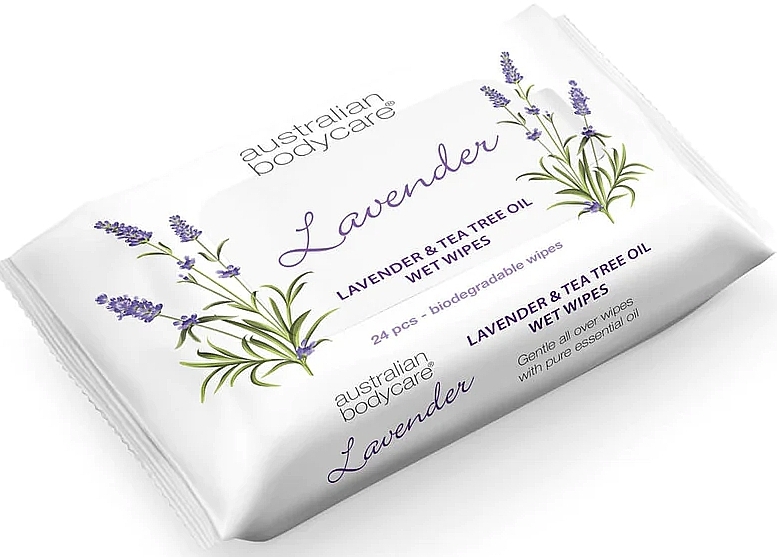 Вологі серветки "Lavender & Tea Tree Oil" - Australian Bodycare Wet Wipes — фото N1